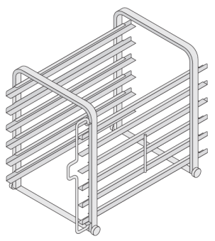 Рама с направляющими 61 (5 уровней) Rational 60.61.059 в ШефСтор (chefstore.ru)